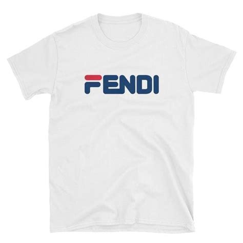 fendi roma white t shirt fila|fendi new collection t shirts.